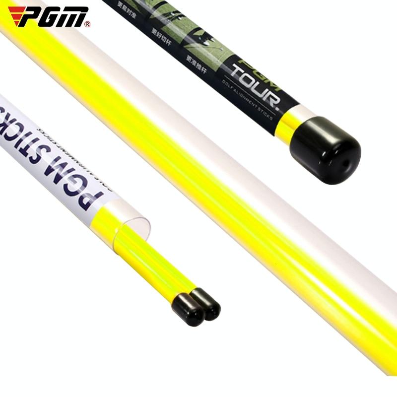 2-pack Golf Alignment Sticks for Accurate Ball Direction - Red Fiberglass - Yellow No Package