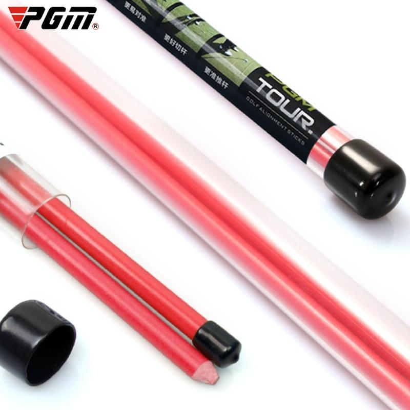 2-pack Golf Alignment Sticks for Accurate Ball Direction - Red Fiberglass - Yellow No Package