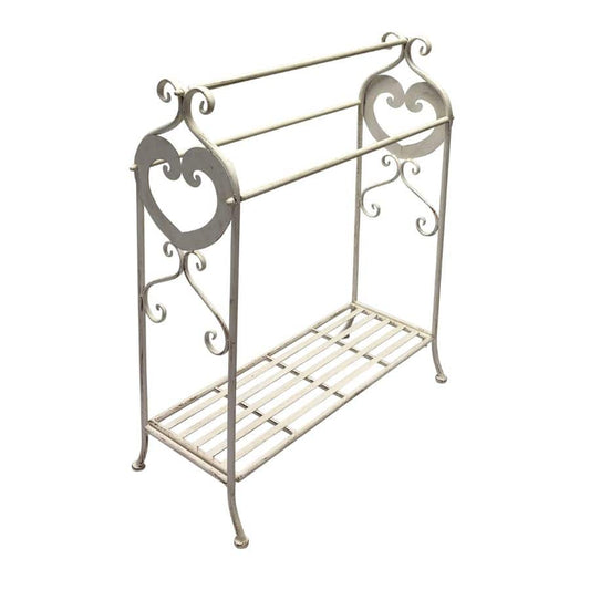 Large Fleur Towel Stand w Shelf 96cm