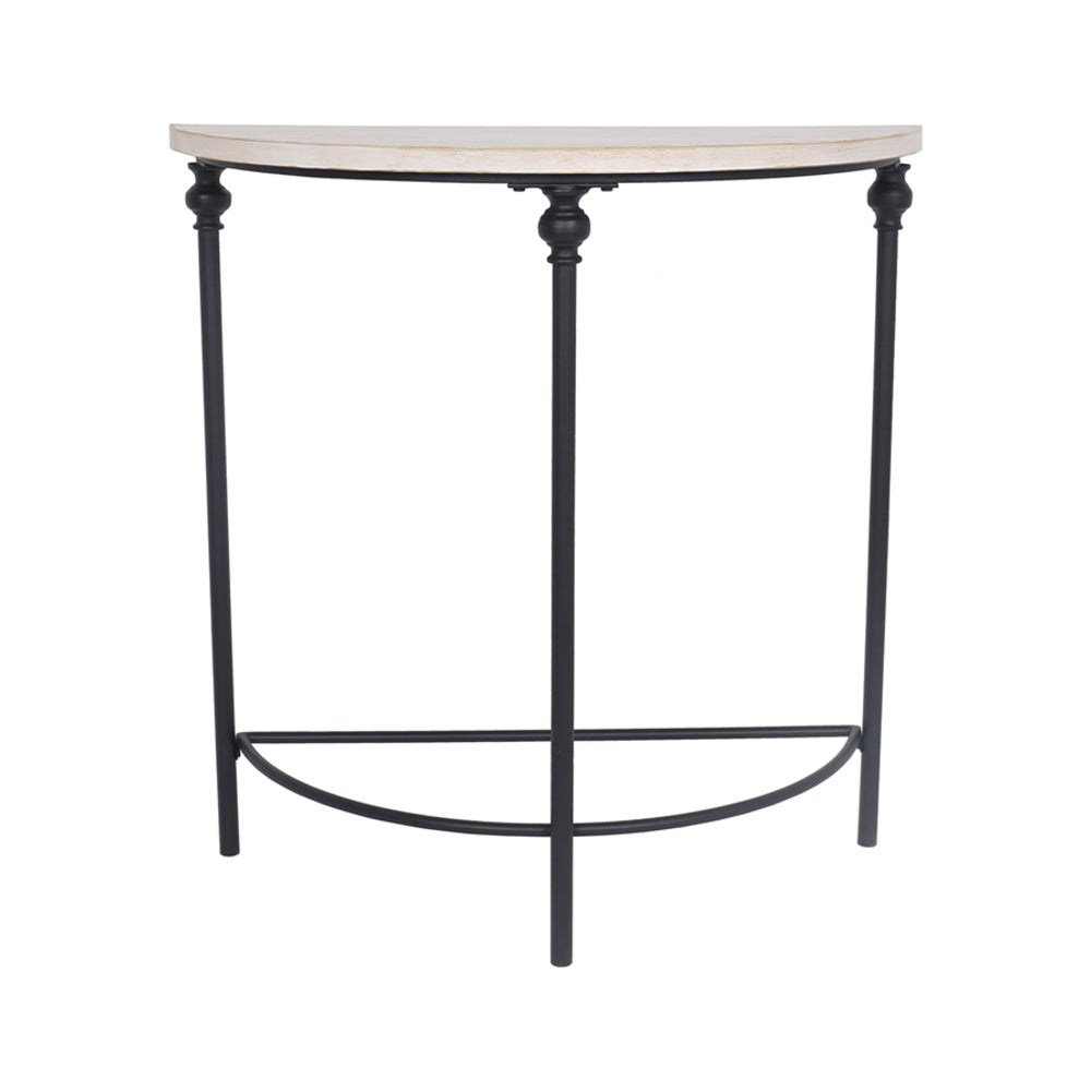 Lorette French Half Round Console Table 80cm