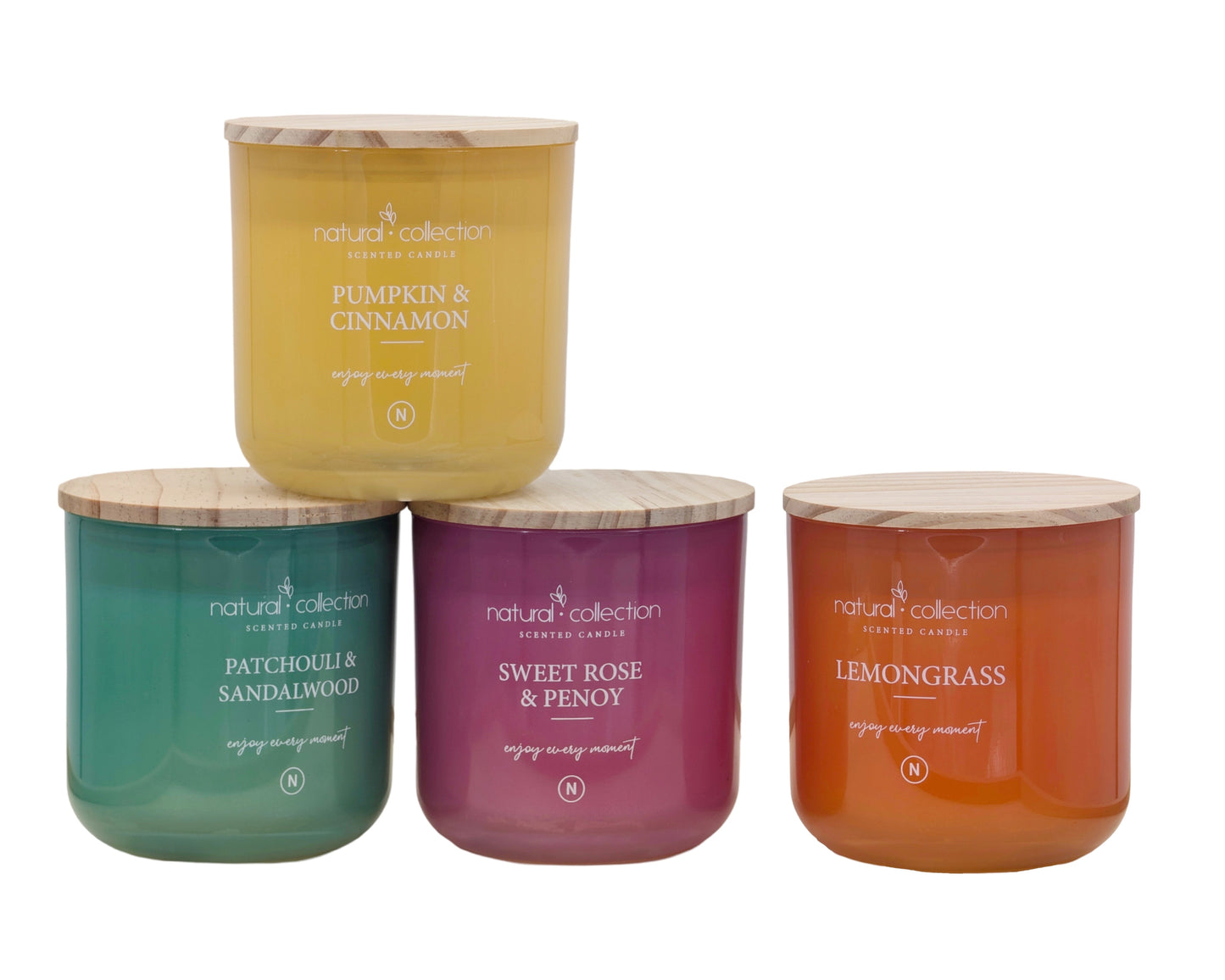 bulk 12 Glass Jar Candle W Lid Assort 10cm