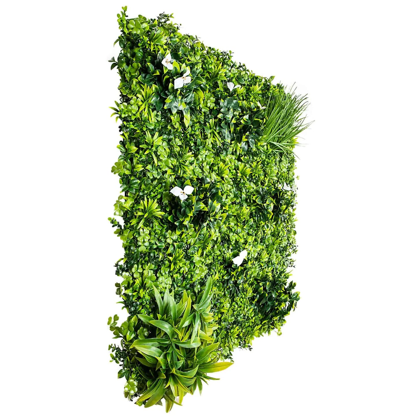 Luxury White Oasis Vertical Garden / Green Wall UV Resistant 1m x 1m