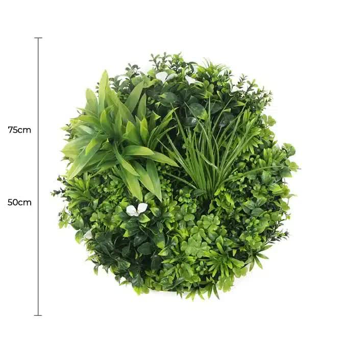 Two 50cm and One 75cm Flowering White Disc Bundle