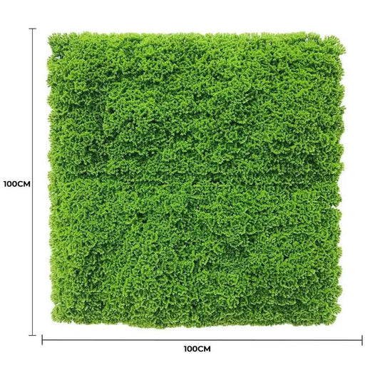 Fresh Natural Green Artificial Moss / Green Wall UV Resistant 1m x 1m