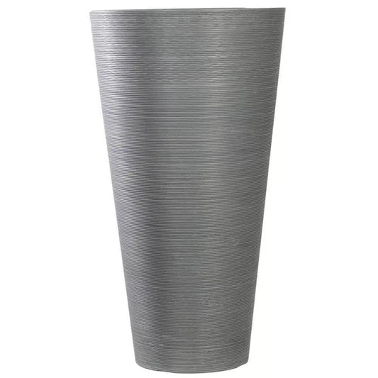 Decorative Large Modern Grey Round Planter 71cm