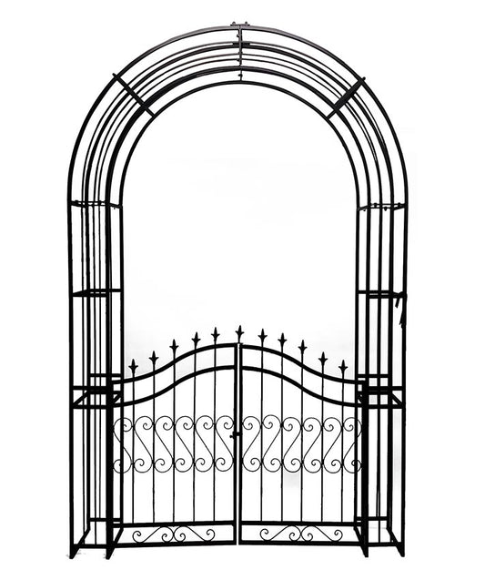 Large Garden Arch w Gate 160x240cm