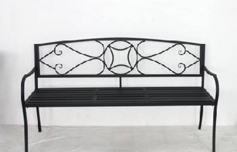 Otis Metal Garden Bench 150x87cm