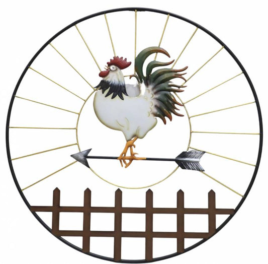 Set 2 Richard Rooster Metal Wall Art 81x71cm