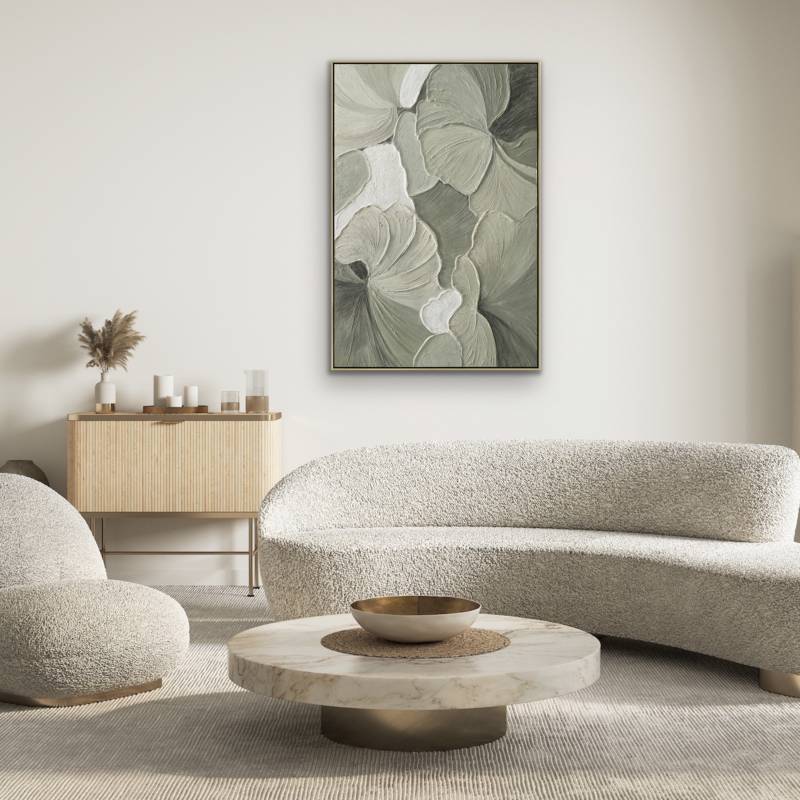 Whirlwind Garden Artwork Framed Wall Art 80x120cm