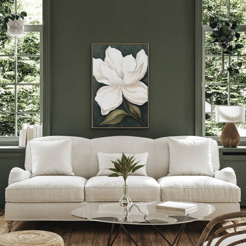 Magnolia Artwork Framed Wall Art 80x120cm