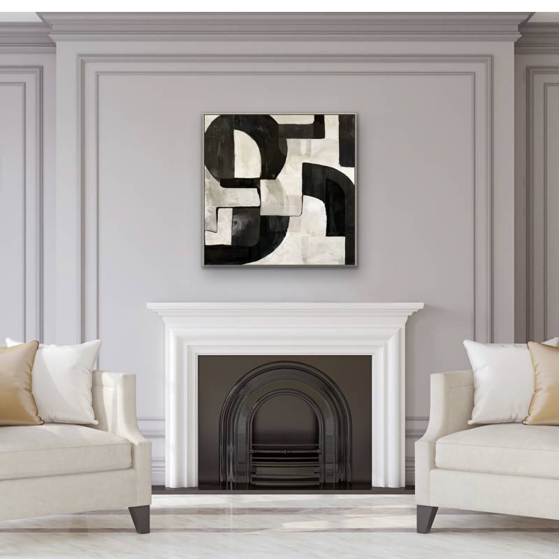 Domino Artwork Framed Wall Art A 80x80cm