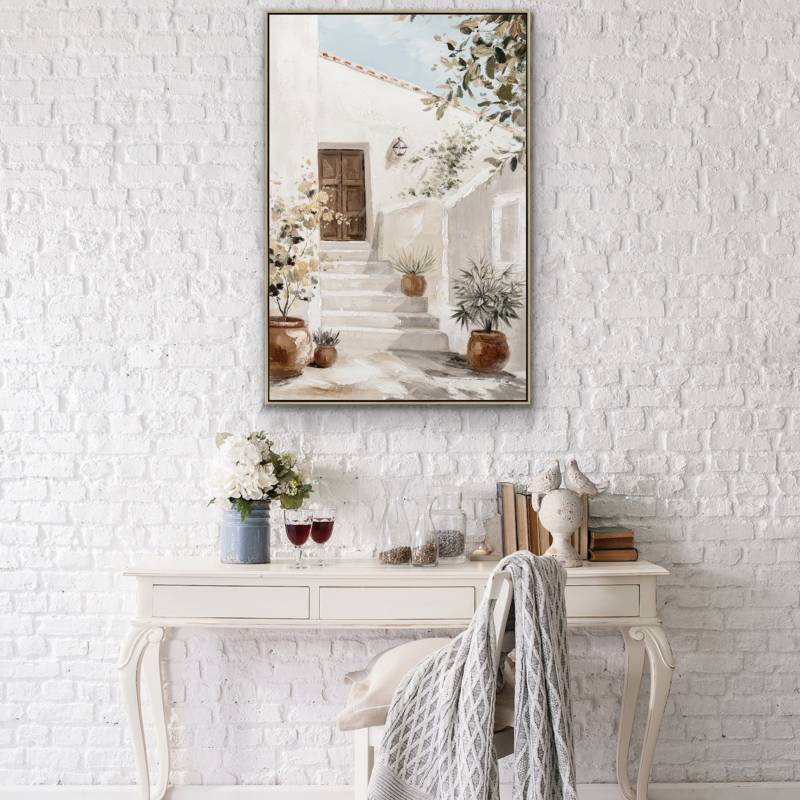 Tuscan Entrance Artwork Framed Wall Art 80x120cm