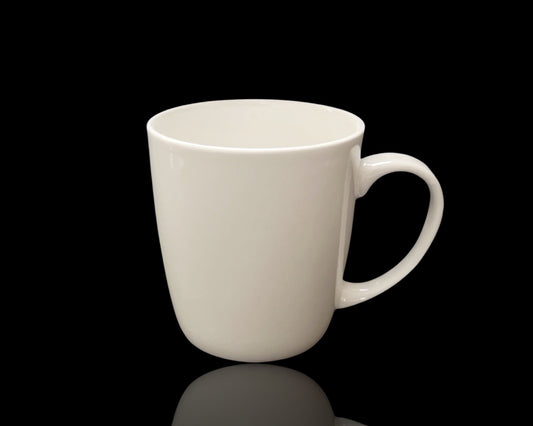 bulk 36 White Fine Bone China Mug White 350ml