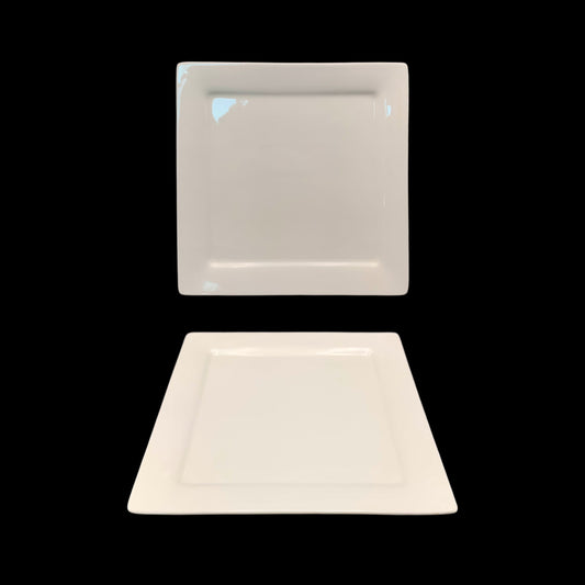 bulk 24 White New Bone China Square Side Plate 21cm