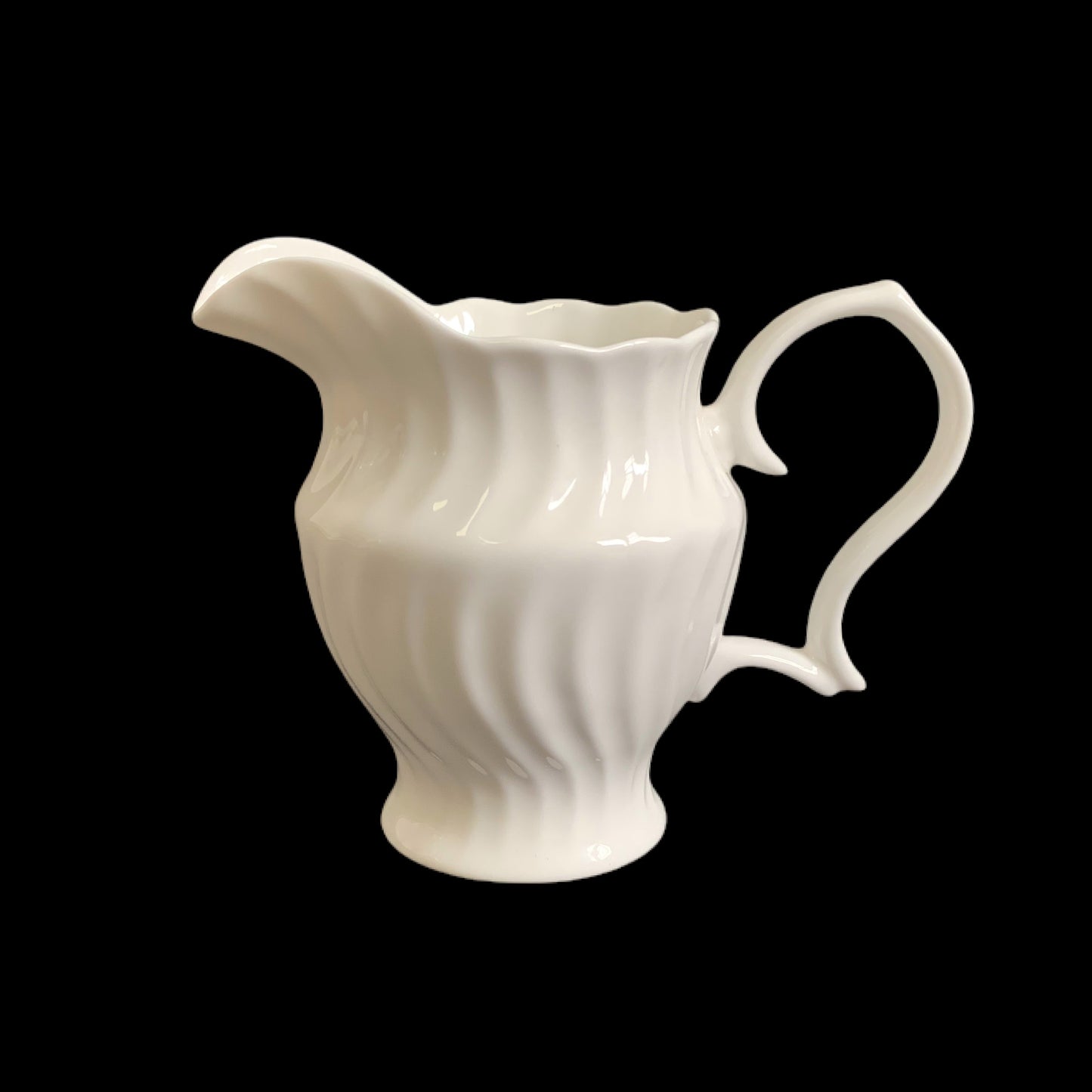 bulk 24 White Fine Bone China Embossed Creamer Jug 255ml