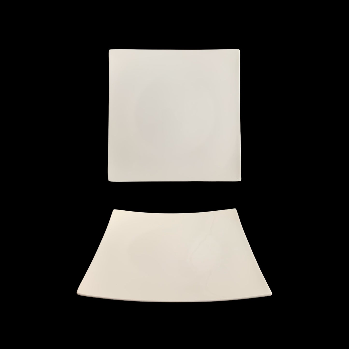 bulk 24 White New Bone China Square Side Plate 9in 22x2cm