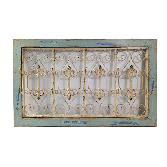 Decorative See Through 4 Hooks Panel 75cm