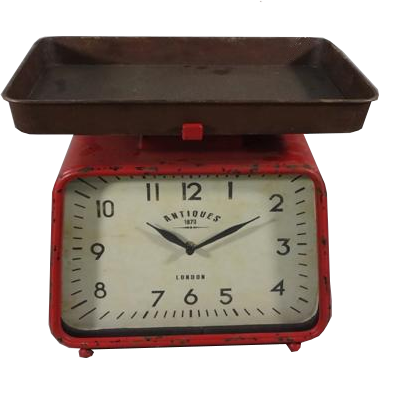 Antique Scale Inspired Table Clock 39cm