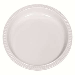 Plates Plastic 50 X 225Mm 9 Inch Biodegradable White