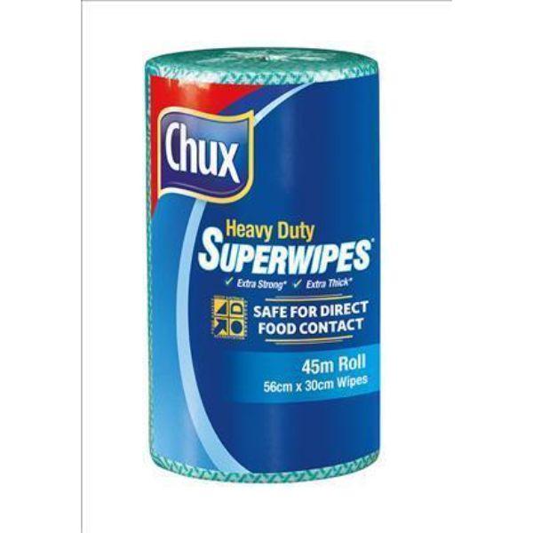 Chux Wipes Roll Heavy Duty Green 45M X 30Cm Perf