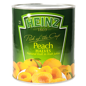 3 X Heinz Peaches Halves In Juice 3Kg