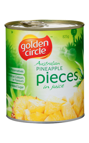 3 X  Pineapple Pieces In Juice 3Kg