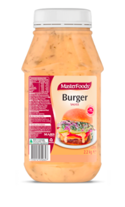 6 X Masterfoods Sauce Burger 2.2 Kg