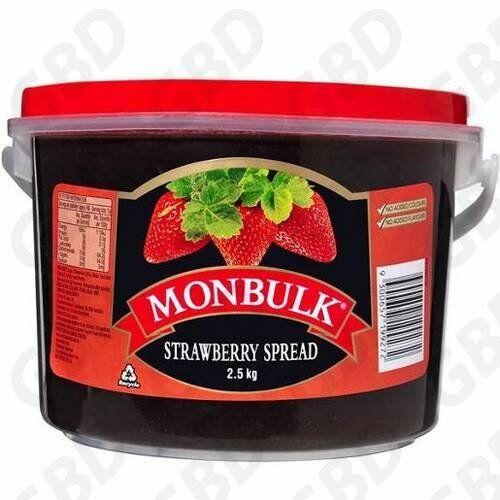 3 X Kraft Strawberry Jam 2.5Kg