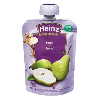 Heinz 6 X Baby Food Pears Strained Fruity 120G