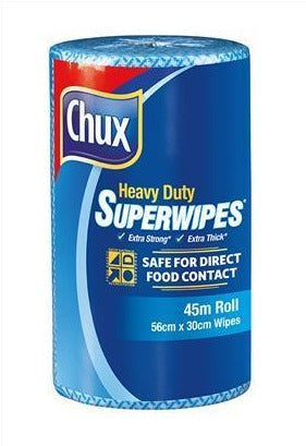 Wipes Roll Heavy Duty Blue 45M X 30Cm Perf