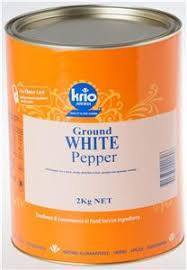 Krio White Pepper Ground 500G