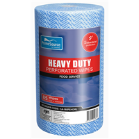 4 X 45M Wipes Roll Heavy Duty Blue Perf 30 X 53Cm