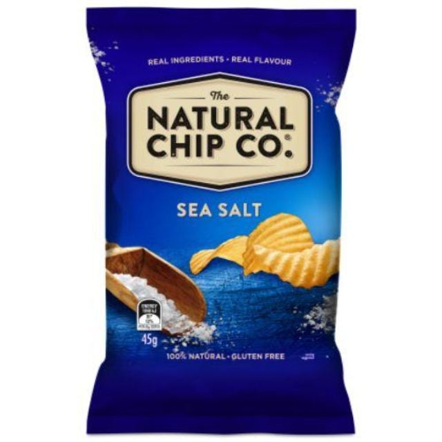 Natural Chip Potato Chips Sea Salt 24 X 19G