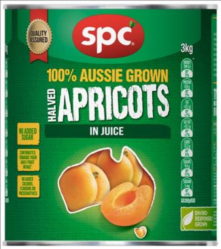 Spc Apricots Halves In Juice 3Kg