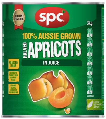 9Kg Spc Apricots Halves In Juice 3 X 3Kg