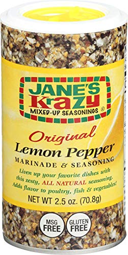 Jane'S Krazy Seasonings Mixed-Up Lemon Pepper Marinade & Seasoning, 2.5 Ounce 71G