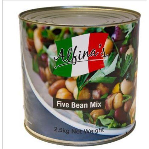 6 X Alfina's Five Bean Mix 2.5Kg (15Kg)