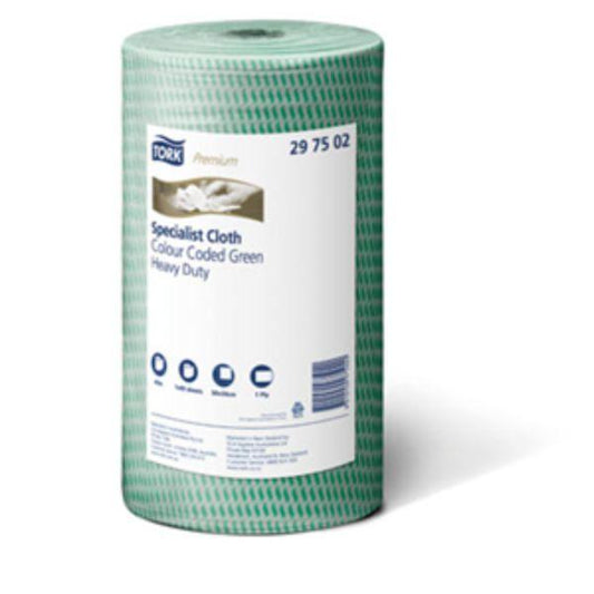 Wipes 45M Cloth Green 50 X 30Cm