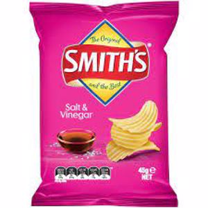 Smith Potato Chips Salt & Vinegar Crinkle Cut 18 X 45G