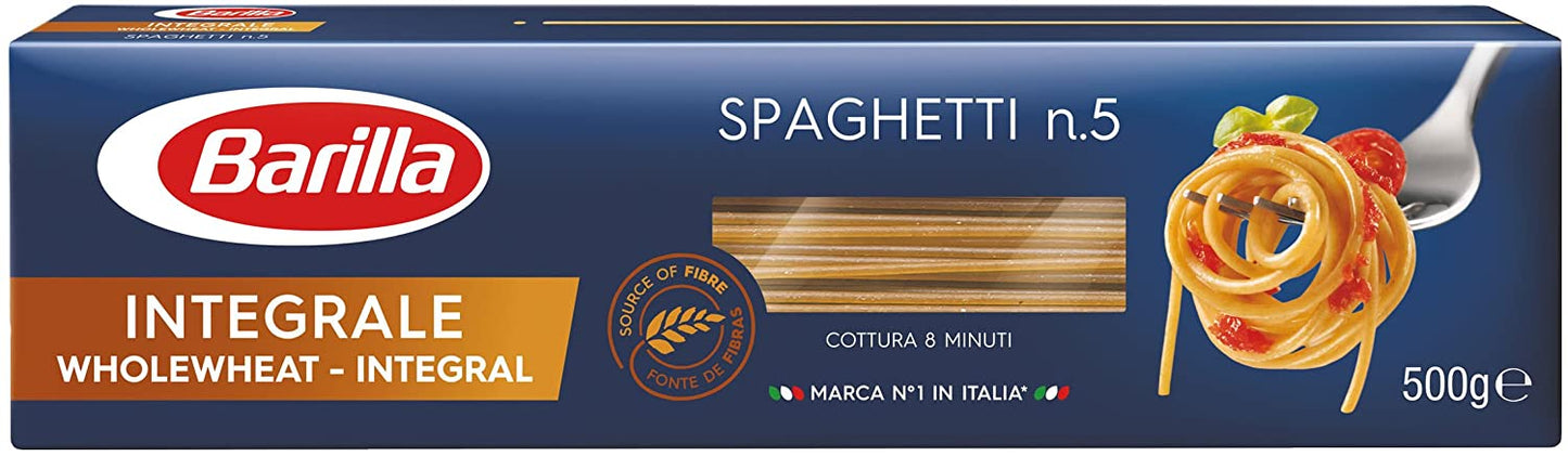 Pasta Spaghetti Integrale Whole Wheat Grain Barilla 500G