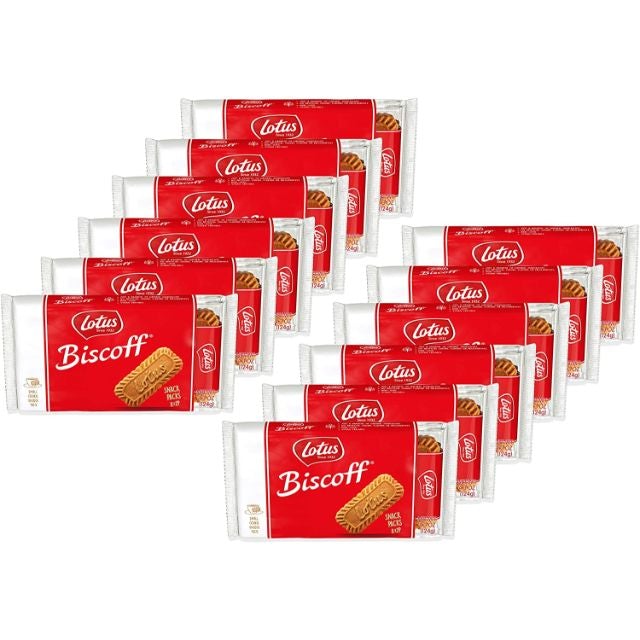 Lotus Biscoff - 16 European Biscuit Cookies - 4.3 Ounce (Pack Of 12) - 8 Two-Packs Per Retail Pack Individually Wrapped - Non Gmo Project Verified + Vegan
