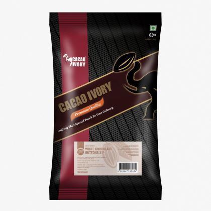 Cocoa Ivory Chocolate Buttons White 31% Cocoa 6 X 2.5Kg