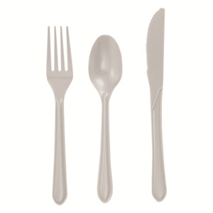 100 White Plastic Forks