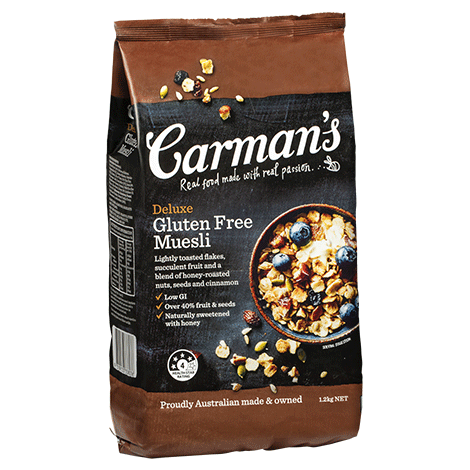 Carman Muesli Deluxe Fruit Gluten Free 1.2Kg