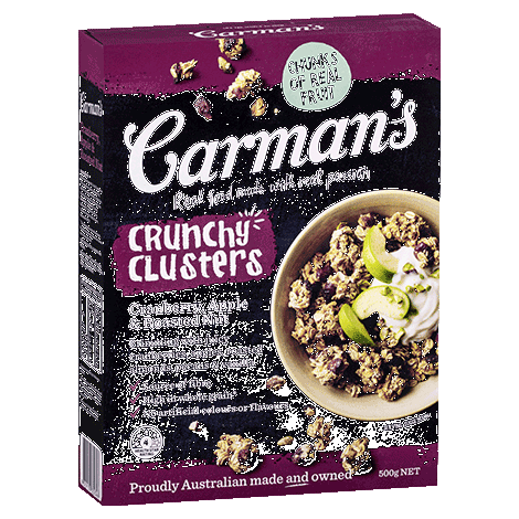 Carman Muesli Cranberry & Apple Clusters 5 X 500G