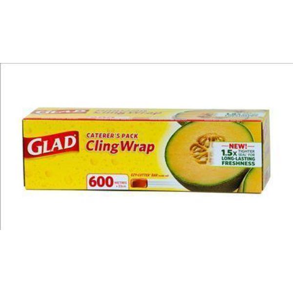 4 X Glad Cling Wrap 600M X 33Cm