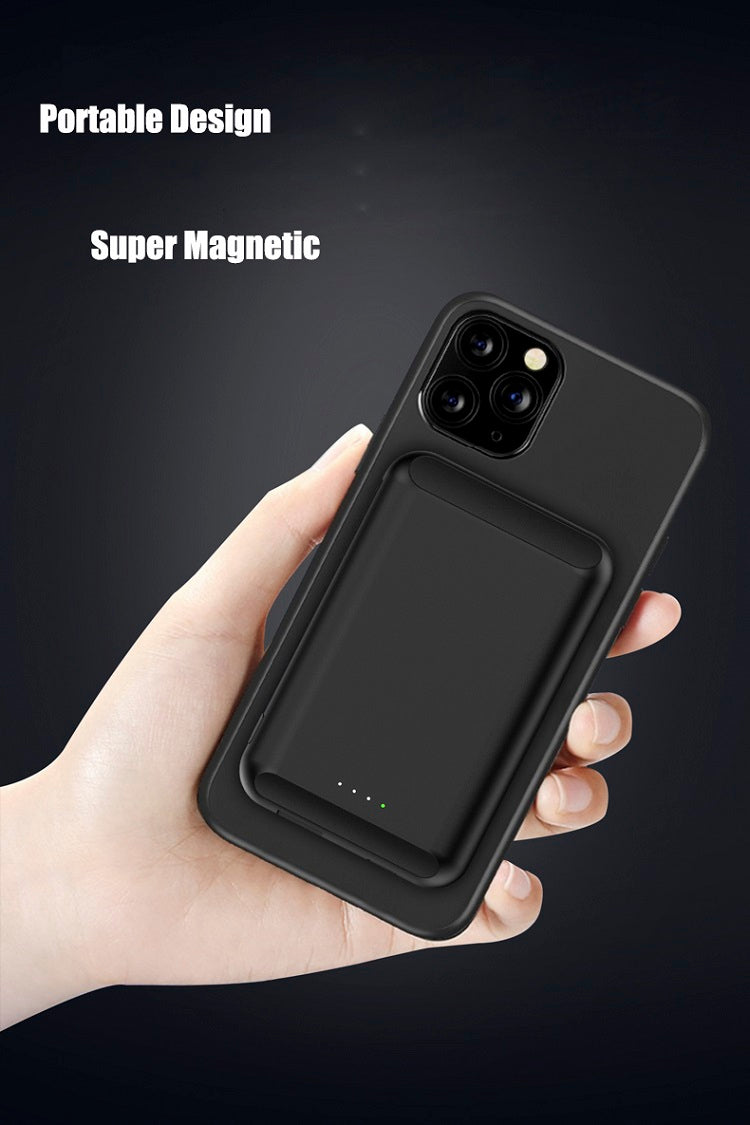 Navy Iphone magsafe power bank battery pack wireless charging 5000mah