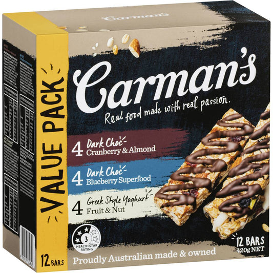 Carman'S Muesli Bars Indulgence Variety Pack Indulgent