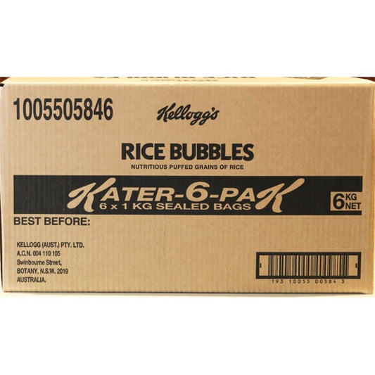 Rice Bubbles Kater 6 Pack 1Kg