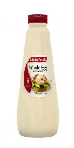 Masterfoods Mayonnaise Whole Egg Squeeze 940G